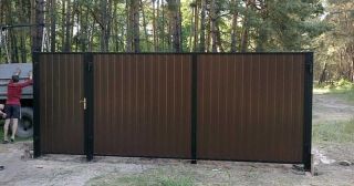Купить распашные ворота из профнастила Топки, цена от 2773 руб.